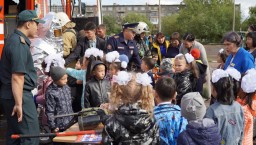 С правилами пожарной безопасности ознакомили акмолинских школьников в День Знаний