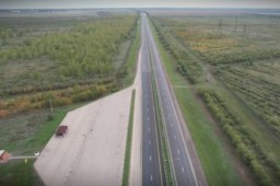 ​В Акмолинской области завершен ремонт участка республиканской автодороги А-13 “Кокшетау-Омск”