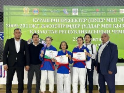 ​Акмолинские спортсменки стали чемпионками Казахстана по борьбе кураш