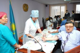 "Кровь во имя жизни" - акция в Департаменте государственных доходов по Акмолинской области