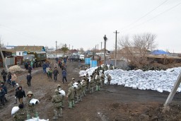 Аким области ознакомился с паводковой ситуацией в Атбасарском районе