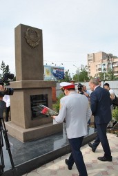 Памятник полицейским, погибшим при исполнении служебных обязанностей открыт в Кокшетау