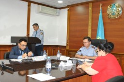 Отчетная встреча в Департаменте внутренних дел Акмолинской области