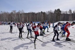 Лыжные соревнования «Белый марафон» прошли в Акмолинской области