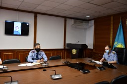 Прием граждан в режиме онлайн провел начальник Департамента полиции Акмолинской области