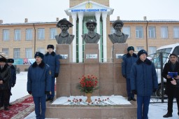 ​В Целиноградском районе состоялось открытие памятного монумента «Үш би» и улицы «Жеті жарғы»