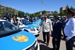 Акмолинским полицейским вручили ключи от новых служебных машин
