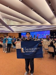 Студент  Ualikhanov University занял I-е место на международной олимпиаде по робототехнике