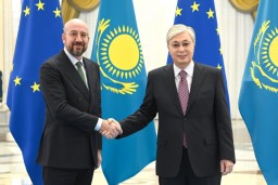 Токаев провел переговоры с президентом Европейского совета Шарлем Мишелем