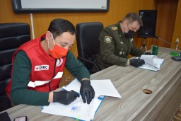 Меморандум о сотрудничестве подписали акмолинские спасатели и Общество Красного полумесяца