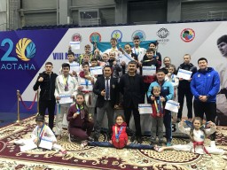 Акмолинские каратисты завоевали 11 золотых наград международного турнира