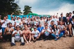 В Бурабайском районе прошел массовый заплыв «Burabay Swim 2018»