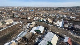 В городе Макинск идут работы по ликвидации последствий паводков