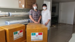 Кислородные концентраторы и маски передало в Акмолинскую область предприятие из Китая
