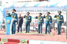 147 курсантов Кокшетауского технического института приняли Присягу