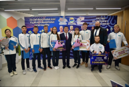 В Кокшетау чествовали чемпионов и призеров Азиатских и Параазиатских игр