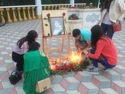 В Кокшетау почтили память казахстанского фигуриста Дениса Тена