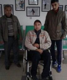 Акмолинскому атлету с ограниченными физическими возможностями подарили инвалидную коляску