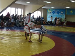 В Кокшетау завершился областной турнир по национальному виду спорту қазақ күресі «Жас Барыс»