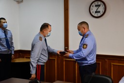 В Департаменте полиции состоялось вручение медалей сотрудникам, награждённых Указом Президента РК