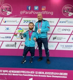 Акмолинец завоевал два золота на открытом чемпионате Азии и Океании по парапауэрлифтингу