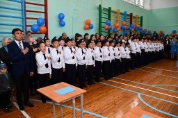 Пятьдесят акмолинских учеников - будущих офицеров приняли Торжественную Клятву кадета в День Знаний