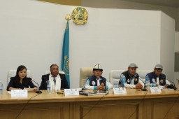 Участники экспедиции «Абылай ханның қара жолы» дали пресс-конференцию в Кокшетау