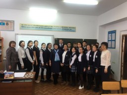 Сотрудники Департамента АДГС и ПК посетили среднюю школу имени Богенбай батыра
