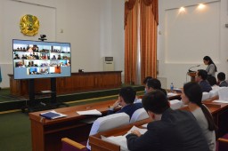 В Администраторе судов по Акмолинской области провели совещание посредством видеоконференцсвязи