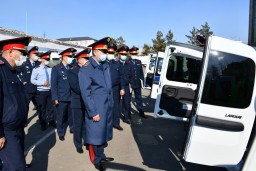 Служебный автотранспорт полиции проверили в Акмолинской области