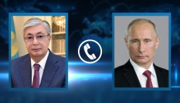 Токаев переговорил по телефону с Владимиром Путиным