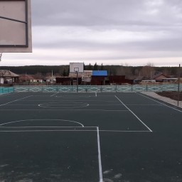 Новые спортивные площадки построили в селе Балкашино