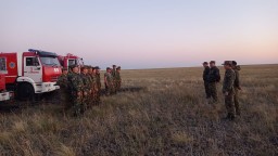 ​Сразу два возгорания травостоя потушили за ночь акмолинские пожарные