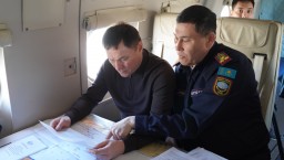 Проведено аэровизуальное обследование паводковой обстановки Акмолинской области