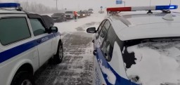 В Акмолинской области полицейские из-за сильных морозов перешли на усиленный режим работы