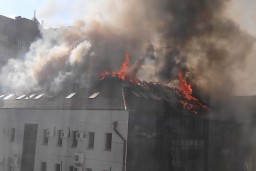 В Акмолинской области неизвестные подожгли здание госоргана