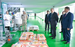 Токаев ознакомился с работой рисового завода «Алтын Орда» в Кызылординской области
