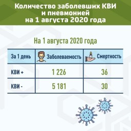 Информация о первых результатах обновлённой статистики по COVID-19  в Республике Казахстан