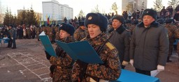 В воинской части Национальной гвардии в Кокшетау  пополнение