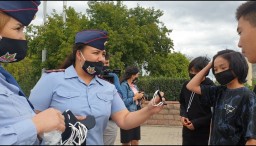 Антинаркотические маски раздали полицейские в Кокшетау (ВИДЕО)