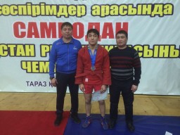 Степногорский самбист завоевал бронзовую медаль Чемпионата РК