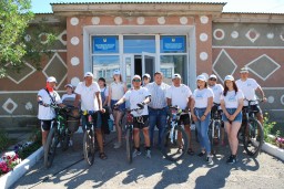 Встреча участников велосипедного похода, посвященного 20-летию столицы прошла на Есильской земле