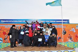 ​В Кокшетау прошли соревнования по лыжным гонкам среди государственных служащих