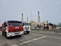 В Кокшетау проходят пожарно-тактических учения на объектах с массовым пребыванием людей