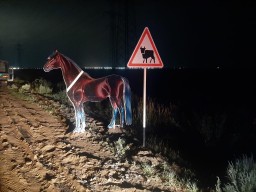 13 макетов животных установлено на дорогах Акмолинской области