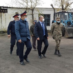 Начальник Департамента УИС по Акмолинской области посетил учреждение средней безопасности ЕЦ-166/25