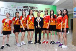 Сборная NIS города Кокшетау заняла третье место по баскетболу