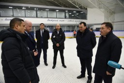 За счет частных инвестиций: в Кокшетау построена крытая ледовая арена