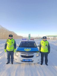 Патрулируем трассу, чтобы оказать помощь в трудной ситуации &ndash; акмолинские полицейские