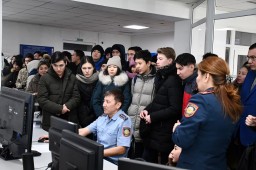 Студенты -  юристы и школьники посетили Департамент полиции Акмолинской области